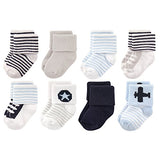 Luvable Friends baby boys Newborn and Terry Socks, Airplane, 0-6 Months US