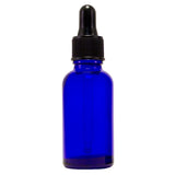 30 ml (1 fl oz) Cobalt Blue Glass Bottle with Glass Dropper (12 Pack)