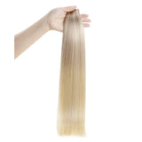 Full Shine Tape in Hair Extensions Real Human Hair Balayage Tape in Extensions Seamless Hair Extensions Ombre Glue in Hair Extensions Pu Tape Hair 50 Gram