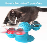 YUTANG Cat Toys Interactive, Indoor Cat Chew Ball Windmill Catnip Toothbrush, Funny
