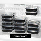 Freshware Meal Prep Containers [15 Pack] 2 Compartment with Lids, Food Storage