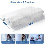 HOKEKI Contour Memory Foam Pillow Neck Pain Support, Neck Pillows