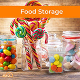 SNL Quality Zip Lock Reclosable Clear Disposable Plastic Bags, Strong