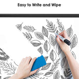 Magnetic Whiteboard 24 x 18 inches Dry Erase Board Wall Mounted