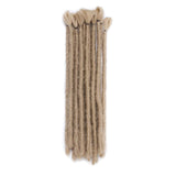 12” Dreadlock Extension For Man Handmade Synthetic Reggae Extension Twist Braiding Hairpiece For Hip-Hop Crochet Braiding Hair Heat Resistant Box Braid For Women(5strands/1pack,ash blonde)