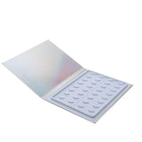 Eyelash Book, 16 Pairs False Eyelashes Storage Container Glitter Paper Makeup Display Box Holder, Eyelash Sample Protective Case