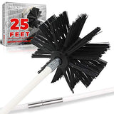 Holikme 25 Feet Dryer Vent Cleaning Brush, Lint Remover,Fireplace Chimney Brushes