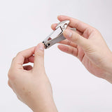 2 Pack Nail Clippers, Zinc Alloy Stainless Steel Nail Cutters, Cutting Force Fingernail Clipper and 4mm Wide Jaw Thicker Toenail Clipper, Ergonomic Design Nail Trimmer for Adults, Kids, Elderly