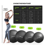 Trideer Exercise Ball (45-85cm) Extra Thick Yoga Ball Chair, Anti-Burst Heavy Duty