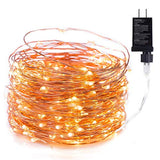 Minetom Fairy Lights Plug in, 40Ft 120 Led Waterproof Firefly Lights on Copper Wire