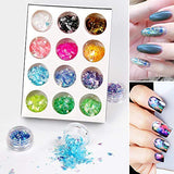 5 Box 11440pcs Nails Rhinestones and 36 Pots Foils Flakes, Teenitor Professional Nail Decoration