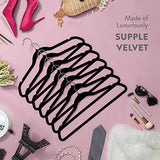 Zober Non-Slip Velvet Hangers - Suit Hangers (30-pack) Ultra Thin Space Saving