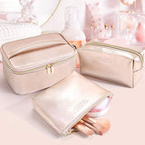 MAGEFY 3Pcs Makeup Bags for Women Portable Travel Cosmetic Bag