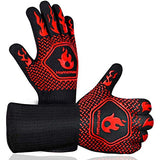 Homemaxs BBQ Gloves,Oven Gloves1472℉ Extreme Heat Resistant, Food Grade Kitchen