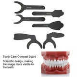 Dental Autoclavable Contrasters Intraoral Photographic Black Background Board Latex-Free Orthodontic Photographic Contraster Rubber Palette 6Pcs/Set