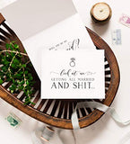 10 PK - Funny Will You Be My Bridesmaid Cards, Look At Me Getting All Married and Shit
