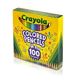 Crayola Colored Pencils Adult Coloring Set, Gift, 100 Count