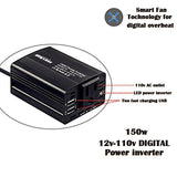 Bapdas 150W Car Power Inverter DC 12V to 110V AC Car Converter with 3.1A Dual USB