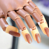 Kalolary 300Pcs False Nail Tips DIY Nail Training Manicure Tool for Nail Training Practice Hand, Accessory for Practice Hand Removable Practice Fake Nails Tips(Not Included Training Hand)