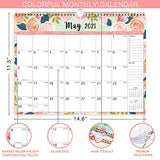 2021 Calendar - Wall Calendar 2021 with Foral Monthly Page, Jan 2021 - Dec 2021