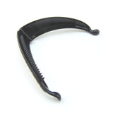 Meilliwish Retro Cloth Banana Hair Claw Clip for Women (H61)(Gold)