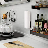 OBODING Paper Towel Holder, Self Adhesive Kitchen Towel Rack, Under Cabinet Paper