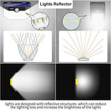 Hmcity Solar Lights Outdoor 120 LED with Lights Reflector and 3 Lighting Modes