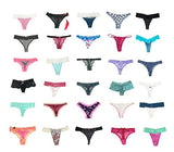 Women Variety of Underwear Pack T-Back Thong G-String Panties,XS,10pcs