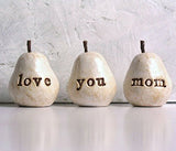 Gift for Mom, Love You Mom Pears, Mother Christmas gift, Perfect Present