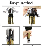 Champagne Sealer Stopper, BGMAX 3 Pack Stainless Steel Sparkling Wine Bottle