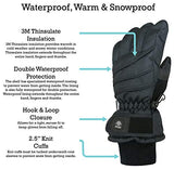 N'Ice Caps Kids Bulky Thinsulate Waterproof Winter Snow Ski Glove with Ridges