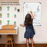 Magnetic White Board 24 x 18 Dry Erase Board Wall Hanging Whiteboard