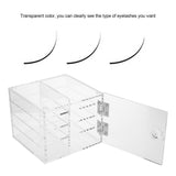 8 Layer False Eyelash Extension Display Box, Acrylic Eyelash Storage Case Eyelash Extension Graft Tool Eyelash Adhesive Pallet Holder False Eyelash Organizer Tool