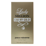 Lady Million Eau My Gold ! by Paco Rabanne 2.7 oz Eau de Toilette Spray