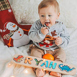 Personalized Wood Name Puzzle With Pegs & Custom Design - Toddler