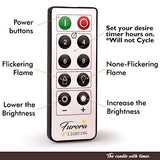 Furora LIGHTING LED Flameless Candles with Remote Control, Set of 8, Real Wax Battery