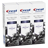 Crest Charcoal 3D White Toothpaste, Whitening Therapy Deep Clean with Fluoride