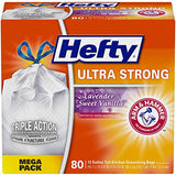 Hefty 10013700016605 Ultra Strong Tall Kitchen Trash Bags-Lavender Sweet Vanilla