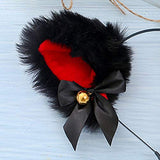 Fxaelian Animal Anime Cute Wolf Bear Cat Dog Ears Headband with Bells Bows