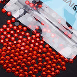 3000 Pieces Hot Fix Glass Flatback Rhinestones HotFix Round Crystal Gems