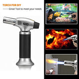 Sondiko Butane Torch, Culinary Torch Refillable Kitchen Butane Torch Lighter