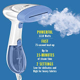 Conair Extreme Steam Hand Held Fabric Steamer Dual Heat, White/Blue