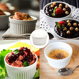 6 OZ Ramekin Bowls 8 PCS,Bakeware Set for Baking and Cooking, Oven Safe Sleek