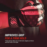 DMoose Weight Lifting Gloves for Deadlifts, Weightlifting, Powerlifting, Crossfit