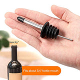 2PCS Stainless Steel Pourers, BALTRE Speed Wine Bottle Pourer, Olive Oil and Vinegar