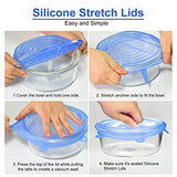 longzon Silicone Stretch Lids 14 Pack Include 2Pcs XXL Size up to 9.8'' Diameter