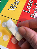 Behavior Clip Chart for Multiple Kids. Comes with 1, 2, 3, 4, 5, or 6 Custom Movable