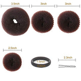 Hair Bun Maker Kit, YaFex Donut Bun Maker 4 Pieces(1 Large, 2 Medium and 1 Small)