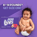 Diapers Newborn/Size 1 (8-14 lb), 252 Count - Luvs Ultra Leakguards Disposable