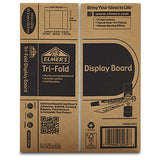 Elmer's Tri-Fold Display Board, White, 14x22 Inch